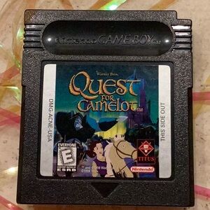 Quest For Camelot Gameboy Color Game Nintendo Game Boy Authentic Warner Bros.